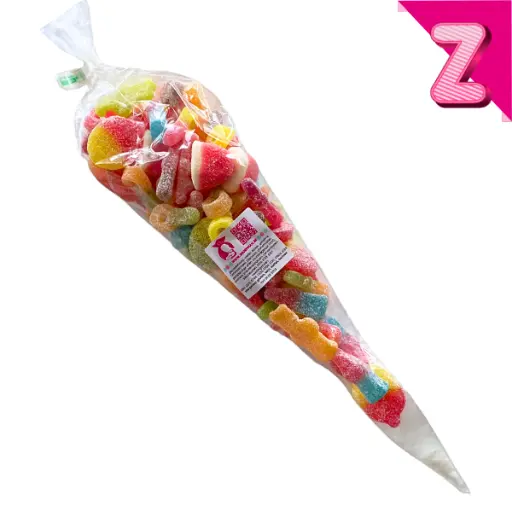Snoepzakjes kopen met zuur gesuikerde snoep 