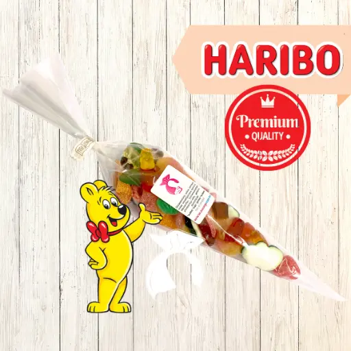 Een overheerlijk Haribo snoepzakje 150 gr gevuld met de Haribo snoeptoppers! 